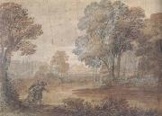 Claude Lorrain Landscape with Tobias and the Angel (mk17) oil